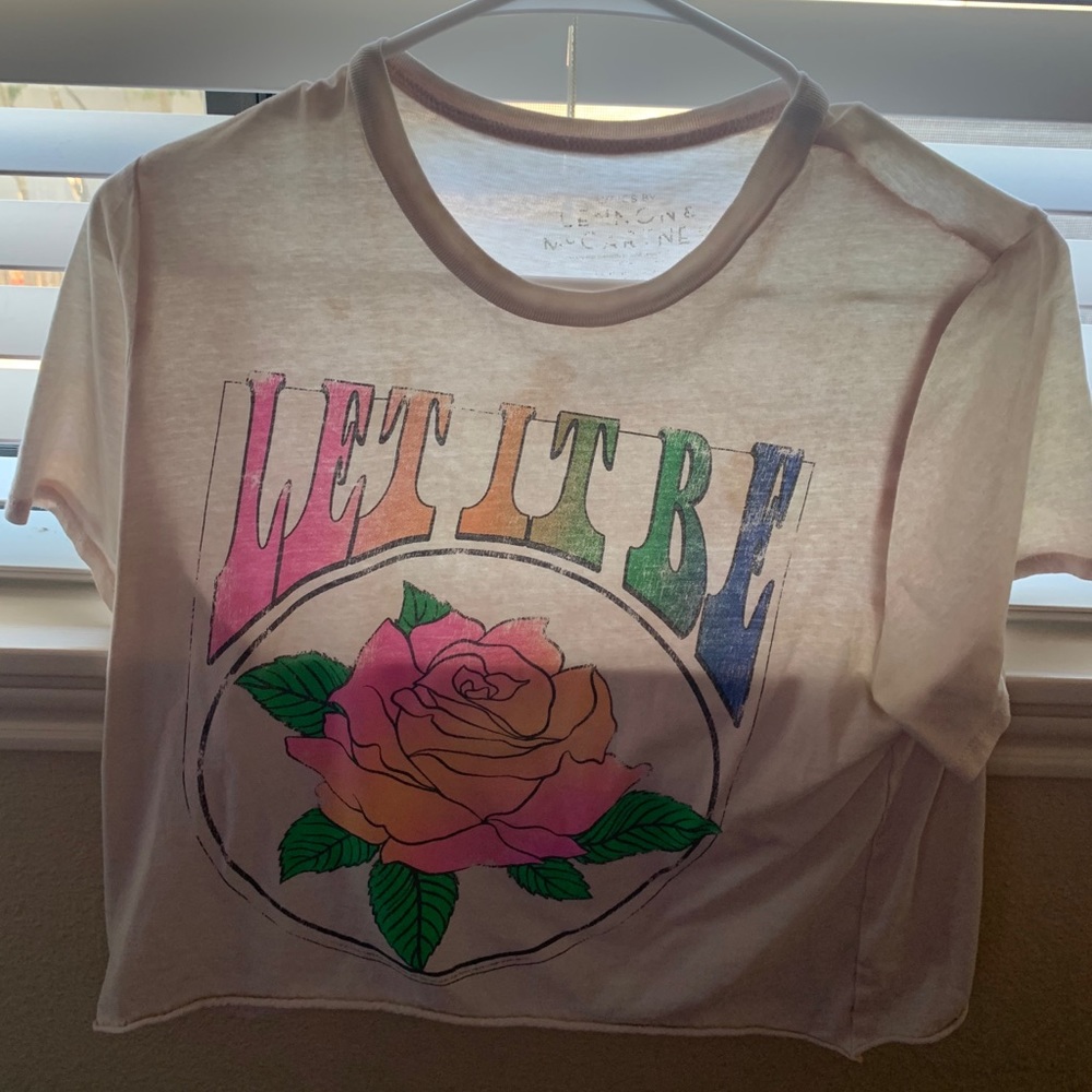 baby pink crop top